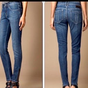 Burberry Burrington Skinny zipper ankle jeans 29